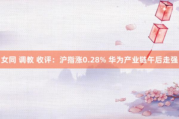 女同 调教 收评：沪指涨0.28% 华为产业链午后走强