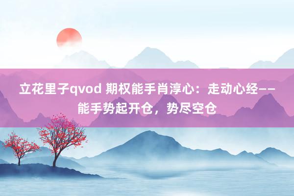 立花里子qvod 期权能手肖淳心：走动心经——能手势起开仓，势尽空仓