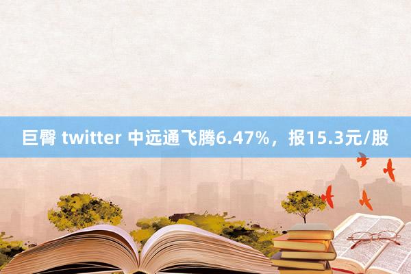 巨臀 twitter 中远通飞腾6.47%，报15.3元/股