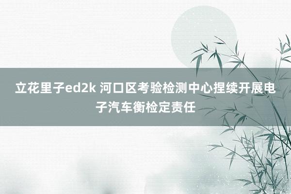 立花里子ed2k 河口区考验检测中心捏续开展电子汽车衡检定责任