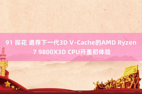 91 探花 遴荐下一代3D V-Cache的AMD Ryzen 7 9800X3D CPU开盖初体验