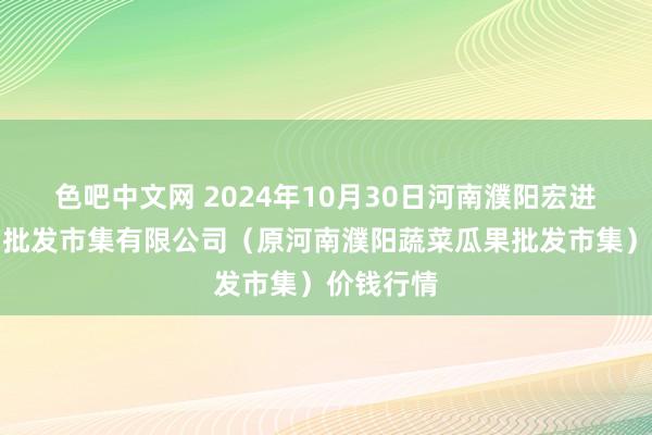 色吧中文网 2024年10月30日河南濮阳宏进农副产物批发市集有限公司（原河南濮阳蔬菜瓜果批发市集）价钱行情