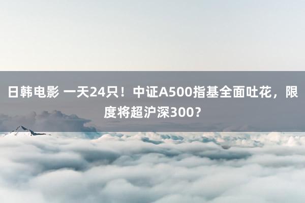 日韩电影 一天24只！中证A500指基全面吐花，限度将超沪深300？