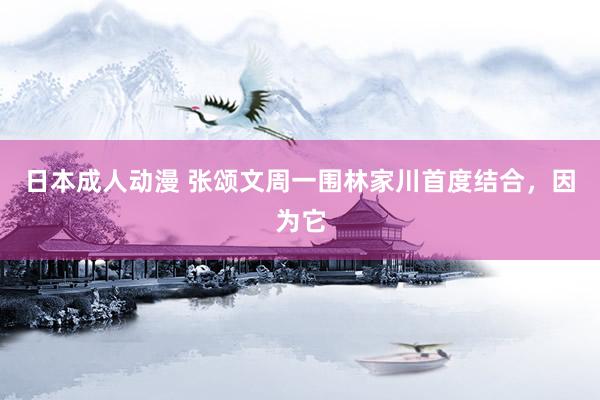 日本成人动漫 张颂文周一围林家川首度结合，因为它