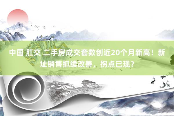 中国 肛交 二手房成交套数创近20个月新高！新址销售抓续改善，拐点已现？