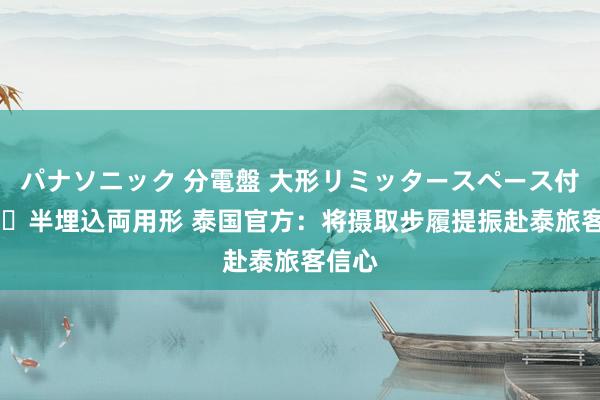 パナソニック 分電盤 大形リミッタースペース付 露出・半埋込両用形 泰国官方：将摄取步履提振赴泰旅客信心